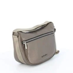 GIANMARCO VENTURI - Zaino grigio laminato con maxi zip