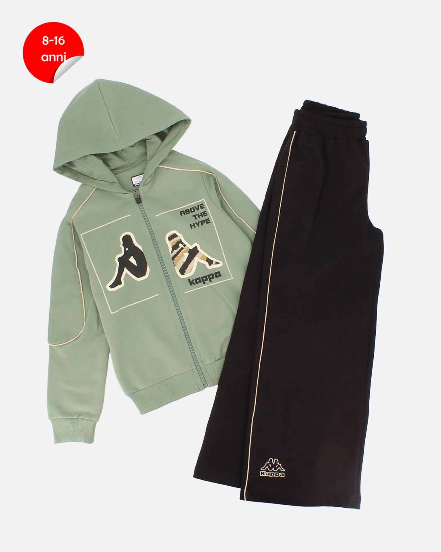 GIRL TUTA FULL ZIP CON CAPPUCCIO