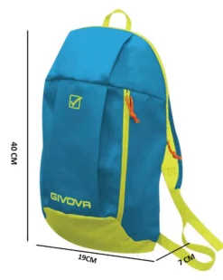 GIVOVA - ZAINO CAPO CELESTE GIALLO