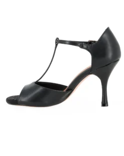 GLOBODANCE - Scarpa da ballo nera con sottopiede in VERA PELLE memory foam, tacco 9CM