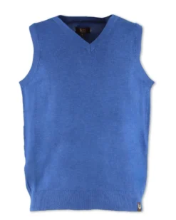 GMV - GILET SMANICATO AVIO CON SCOLLO A V IN MAGLIA