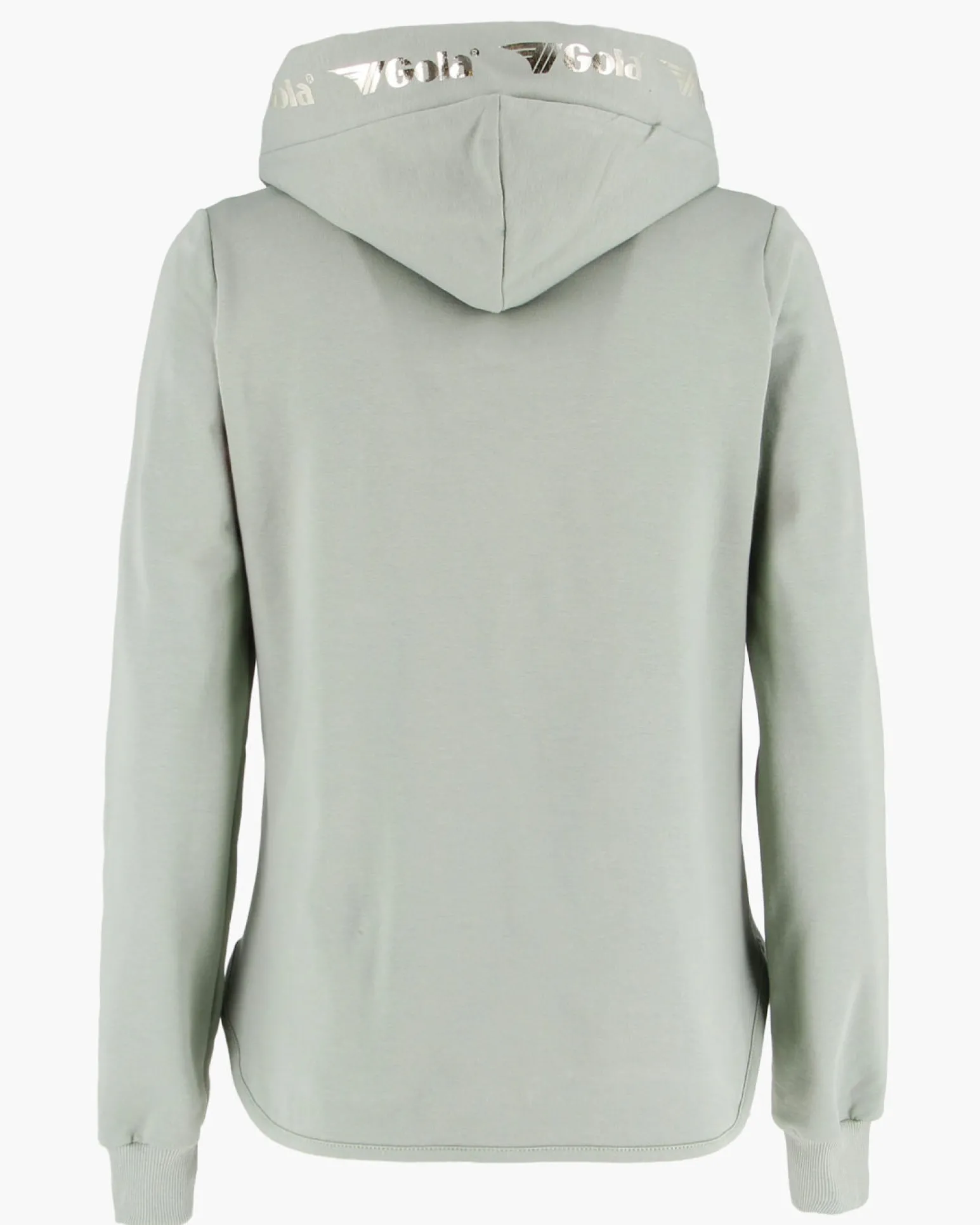 GOLA - FELPA CON CAPPUCCIO FULL ZIP VERDE CHIARO DA DONNA