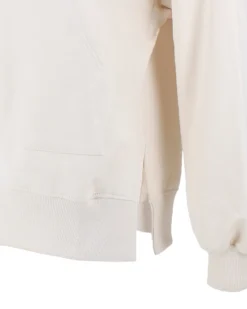 GOLA - FELPA CREMA FULL ZIP CON CAPPUCCIO DA DONNA
