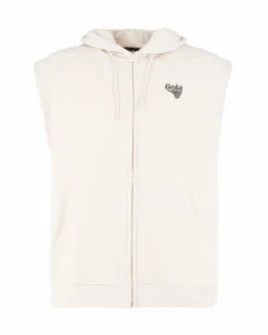 GOLA - UOMO GILET BEIGE IN FELPA FULL ZIP