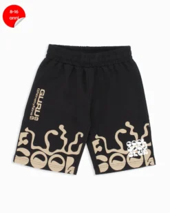 GURU - Bermuda ragazzi 8-16 anni nero e beige in cotone