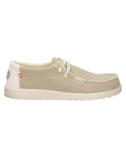 HEY DUDE- SCARPA WALLY BRAIDED, OFF WHITE-  40003-1LB