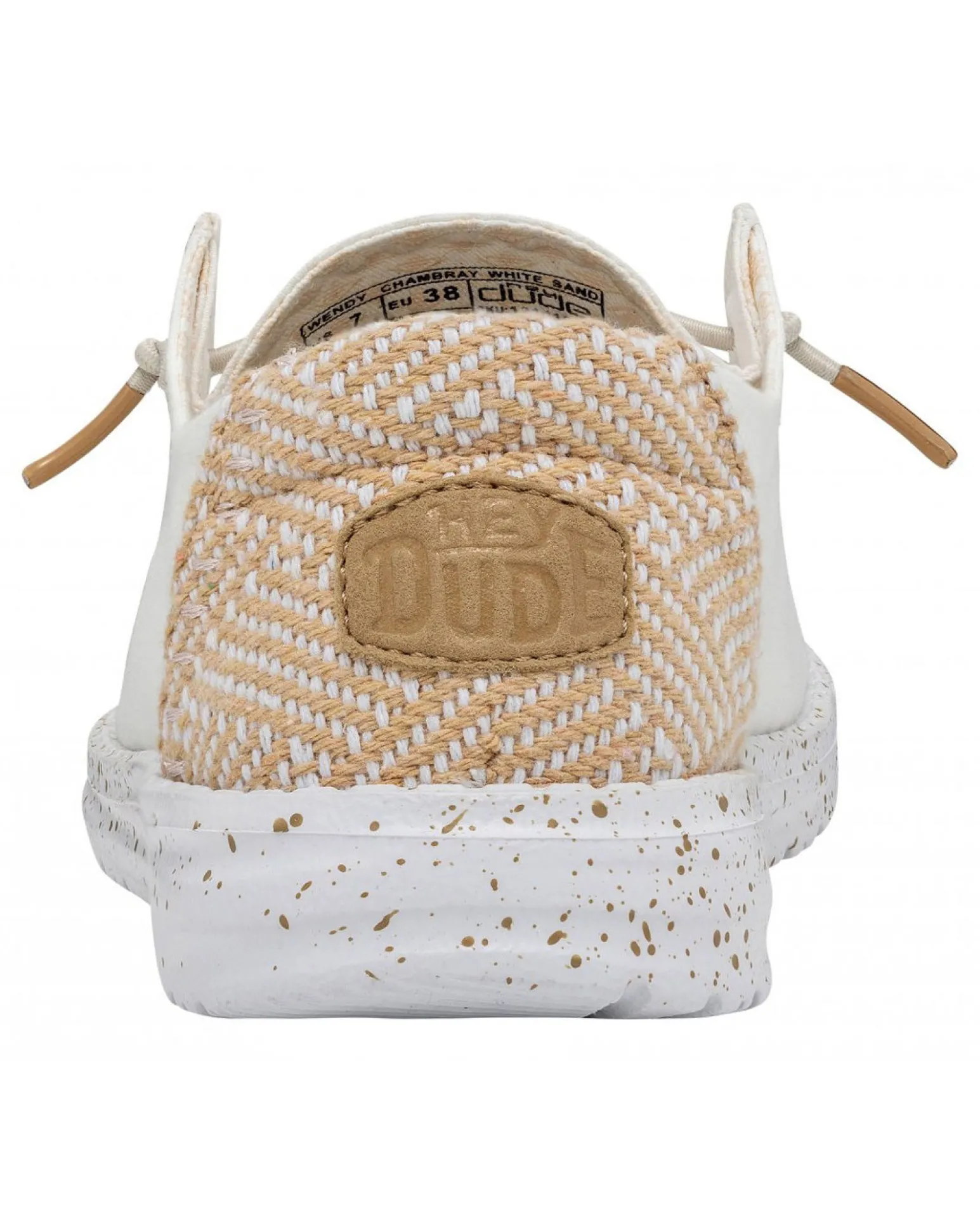 HEY DUDE- SCARPA WENDY CHAMBRAY WOVEN, BIANCA - 40059-1KJ