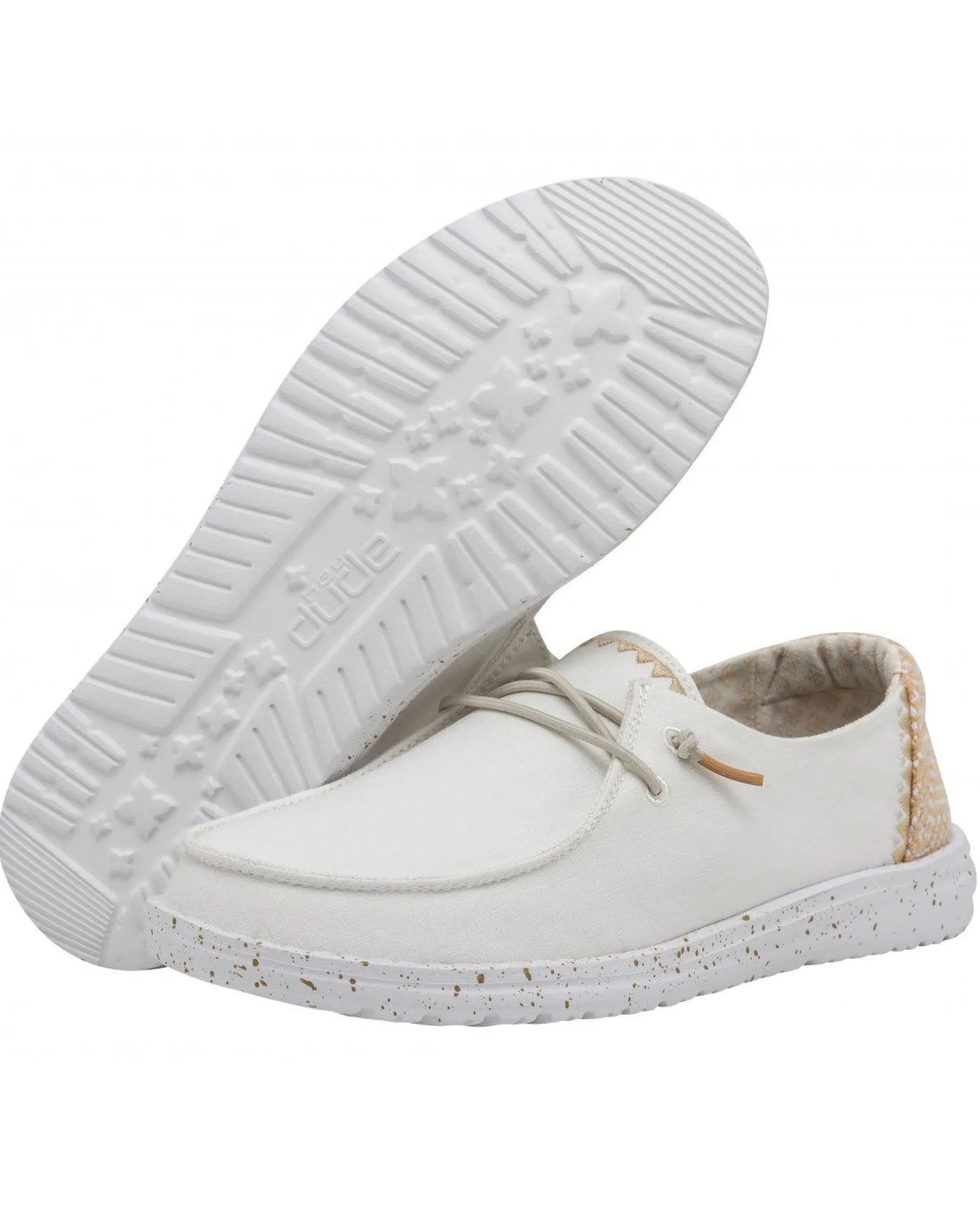 HEY DUDE- SCARPA WENDY CHAMBRAY WOVEN, BIANCA - 40059-1KJ