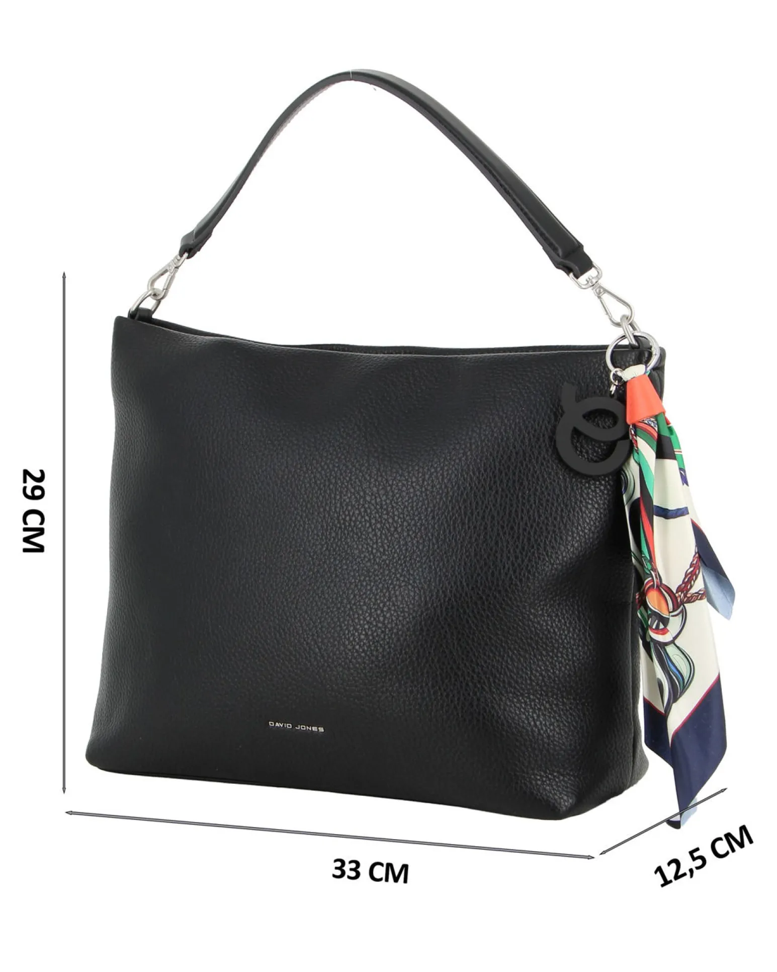 HOBO BAG A SPALLA 1MAN. C/CHARM+FOULARD