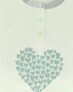 INFIORE - PIGIAMA LUNGO VERDE DA DONNA IN COTONE