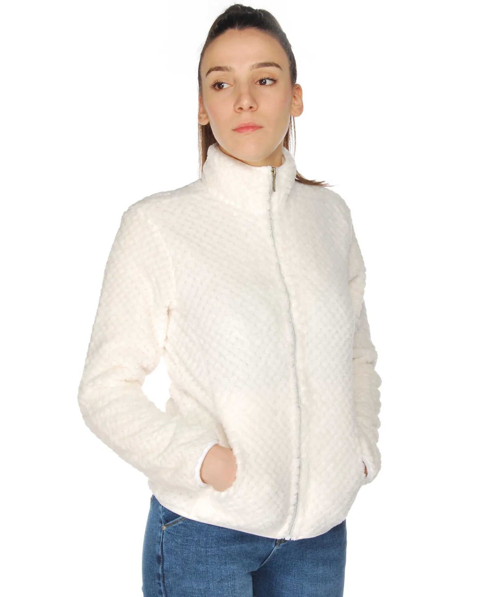 JACKET ORSETTO ANITA WHITE