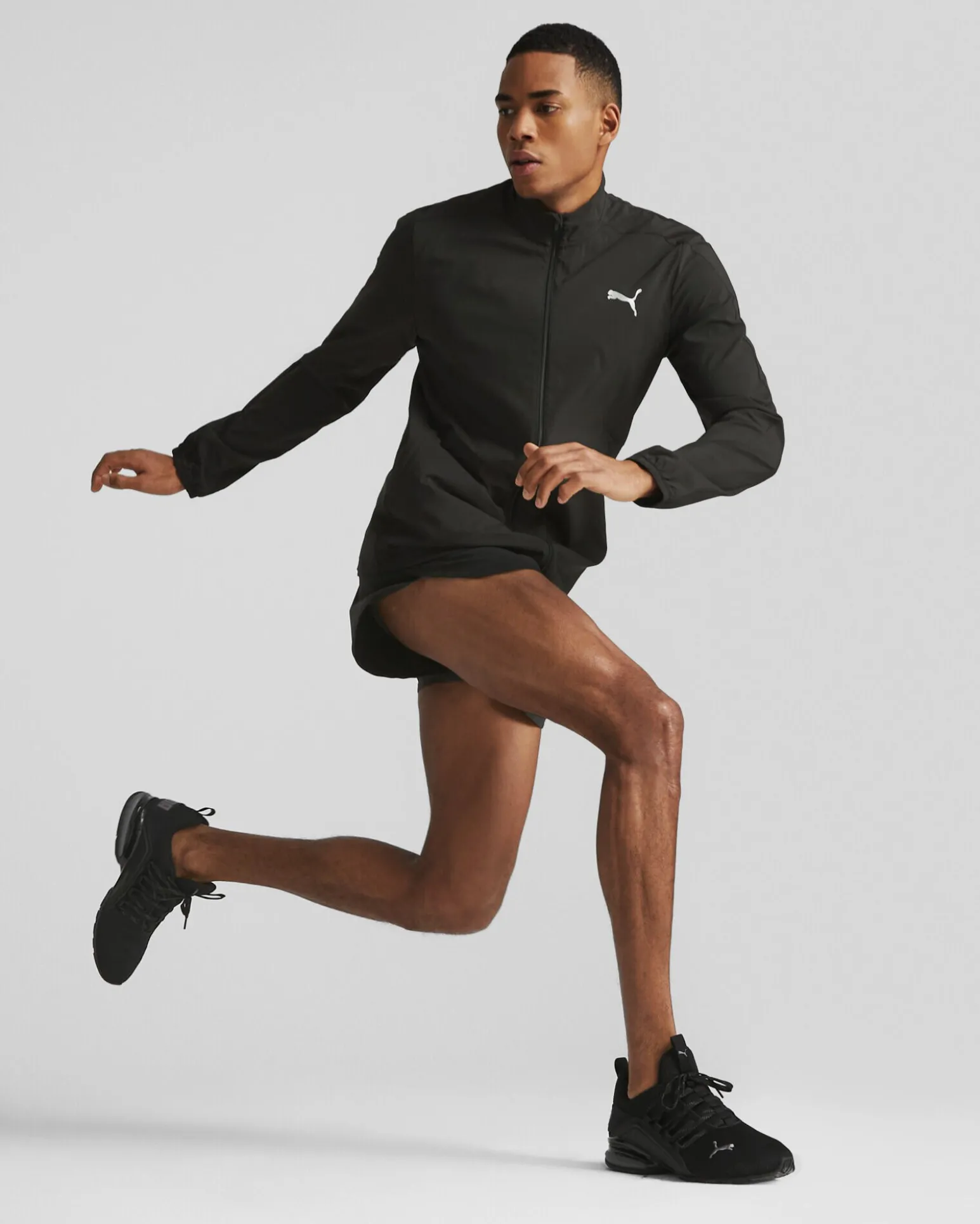 JACKET RUN FAVORITE WOVEN BLACK