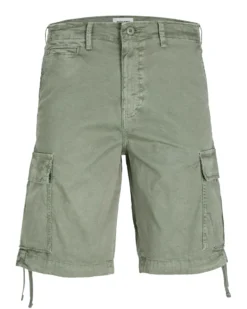 JACK&JONES - Bermuda cargo verdi 5 tasche