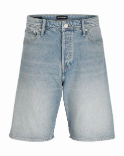 JACK & JONES - BERMUDA IN JEANS BAGGY ALEX LIGHT BLUE DA UOMO