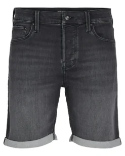 JACK&JONES - Bermuda jeans Rick black denim