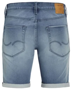 JACK&JONES - Bermuda jeans Rick blue denim