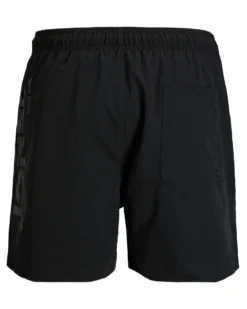 JACK&JONES - Boxer mare Maui Wave nero con logo laterale