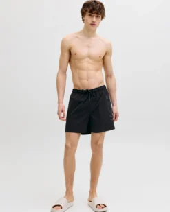 JACK&JONES - Boxer mare Maui Wave nero con logo laterale