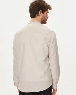 JACK&JONES - Camicia beige manica lunga