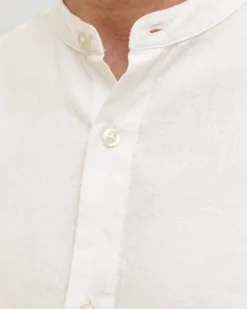 JACK & JONES -CAMICIA MANICA LUNGA BIANCA DA UOMO