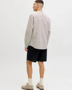 JACK & JONES -CAMICIA MANICA LUNGA BEIGE DA UOMO