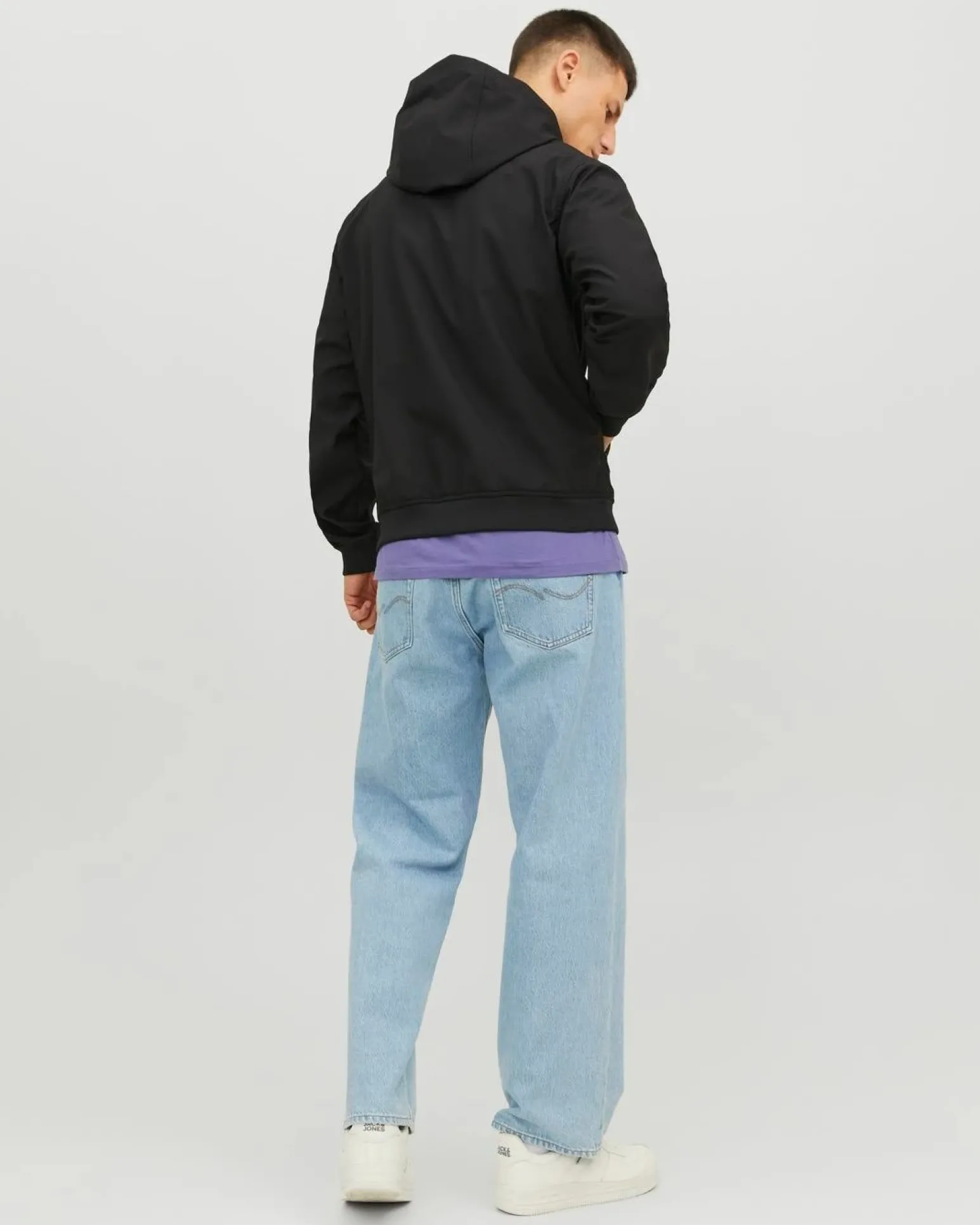 JACK&JONES - GIACCA SOFTSHELL NERA DA UOMO