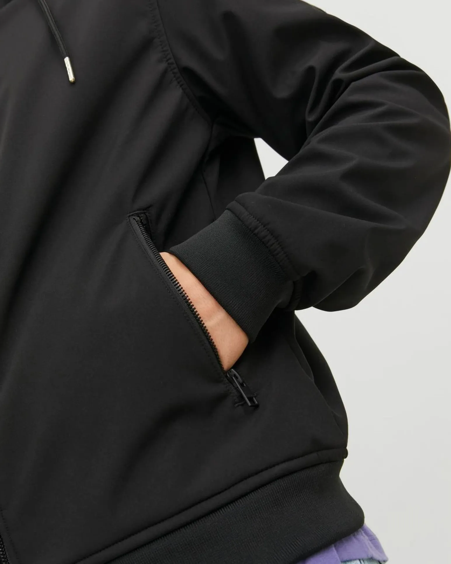 JACK&JONES - GIACCA SOFTSHELL NERA DA UOMO