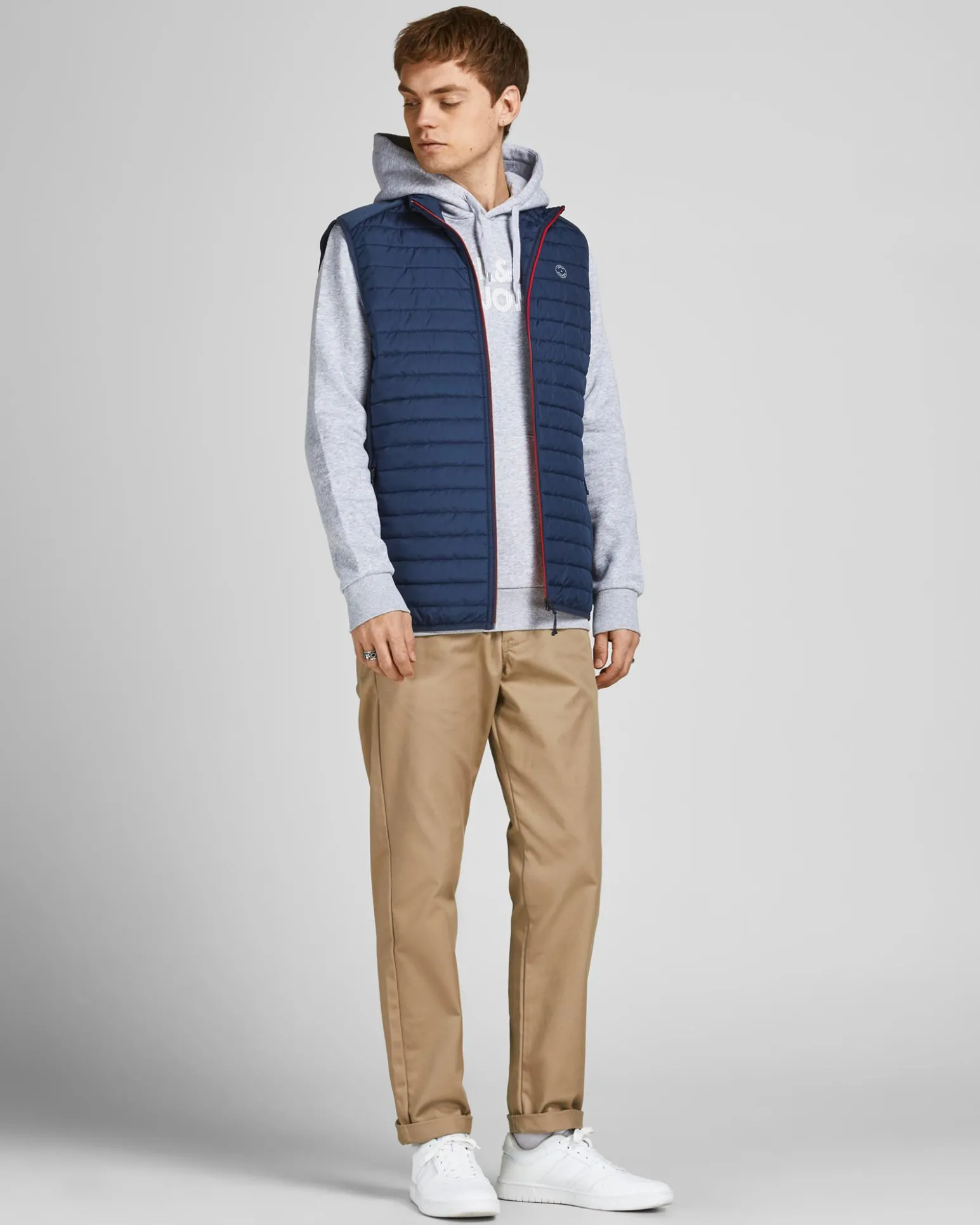 JACK&JONES - GILET 100GR JJEMULTI BODYWARMER COLLAR