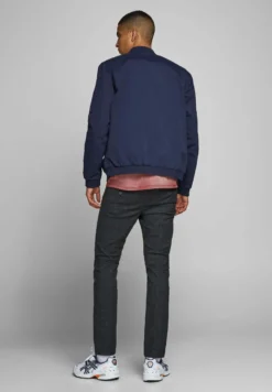JACK & JONES - GIUBBINO BOMBER BLU DA UOMO