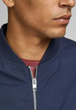 JACK & JONES - GIUBBINO BOMBER BLU DA UOMO