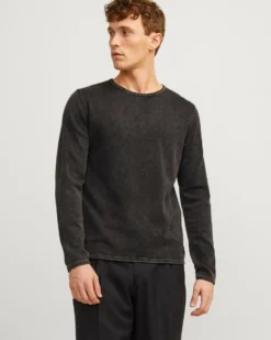 JACK&JONES - MAGLIA MANICA LUNGA LEO KNIT CREW NECK