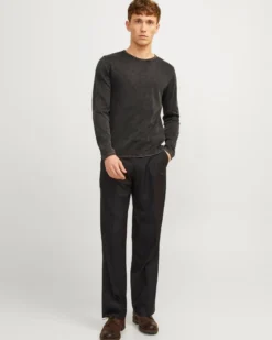 JACK&JONES - MAGLIA MANICA LUNGA LEO KNIT CREW NECK