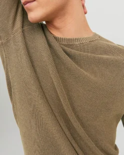 JACK&JONES - MAGLIA PULLOVER BISCOTTO DA UOMO