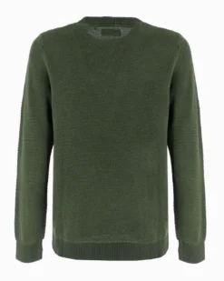 JACK&JONES - PULLOVER GIROCOLLO VERDE DA UOMO