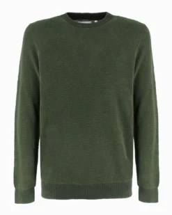 JACK&JONES - PULLOVER GIROCOLLO VERDE DA UOMO