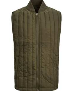 JACK&JONES - SMANICATO TRAPUNTATO VERDE MILITARE DA UOMO
