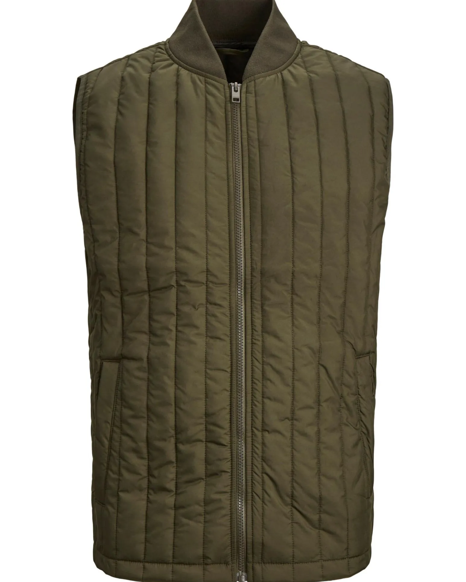 JACK&JONES - SMANICATO TRAPUNTATO VERDE MILITARE DA UOMO