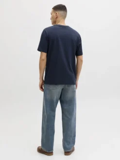 JACK&JONES - Tshirt manica corta honolulu blu con stampa
