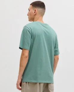 JACK&JONES - Tshirt manica corta honolulu verde salvia con stampa