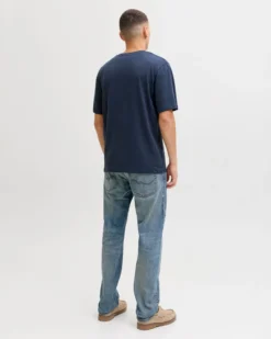 JACK & JONES - TSHIRT MANICA CORTA BLU DA UOMO
