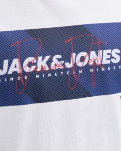 JACK & JONES - TSHIRT MANICA CORTA BIANCA DA UOMO