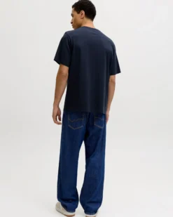 JACK & JONES - TSHIRT MANICA CORTA BLU DA UOMO