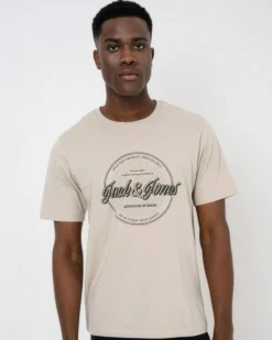 JACK&JONES - Tshirt manica corta college nera con logo