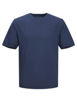 JACK&JONES - T-SHIRT MEZZA MANICA BLU DA UOMO IN COTONE