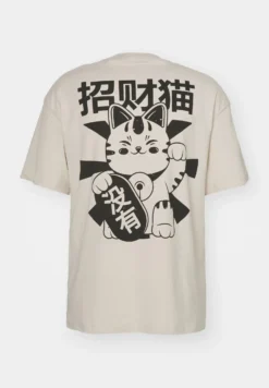 JACK & JONES - T-SHIRT UOMO BEIGE OVER SIZE