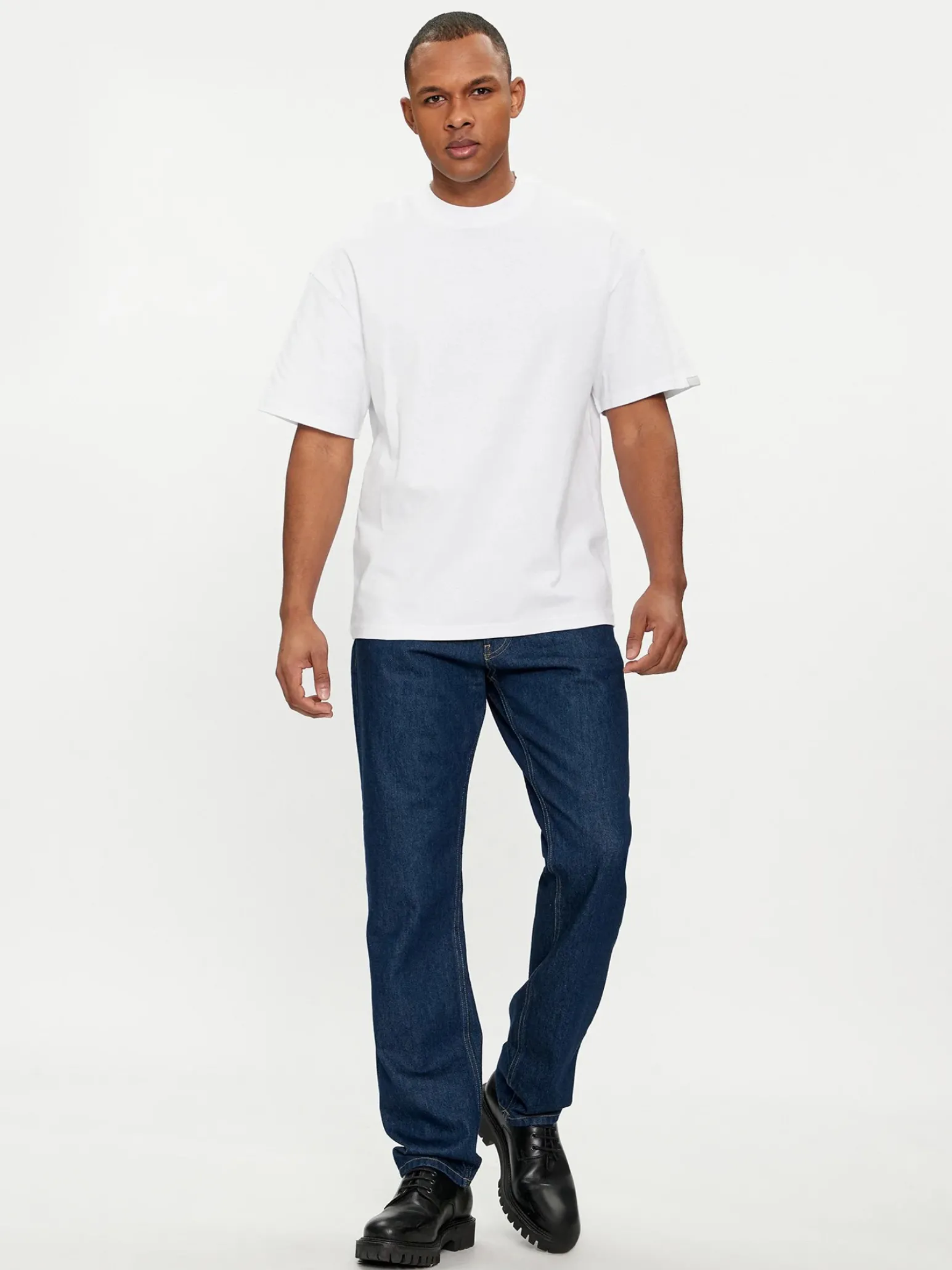JACK & JONES - T-SHIRT UOMO BIANCA OVER SIZE
