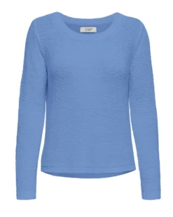 JACQUELINE de YONG - MAGLIA DONNA PULLOVER DI FILO CELESTE