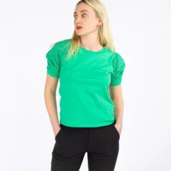 JACQUELINE DE YONG - MAGLIA DONNA CON DETTAGLI IN PIZZO