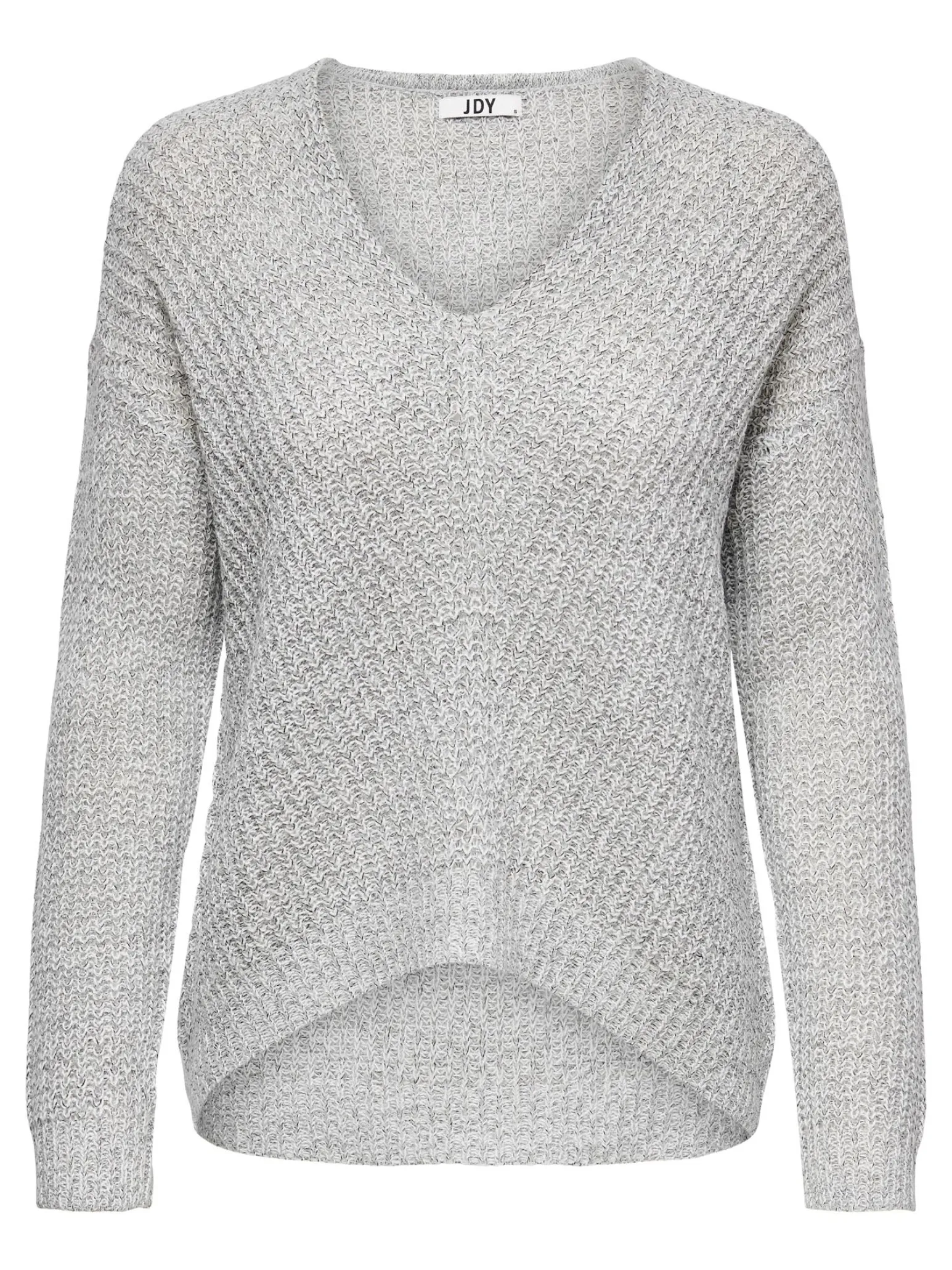 JACQUELINE DE YONG - MAGLIONE A MAGLIA DONNA GRIGIO CHIARO