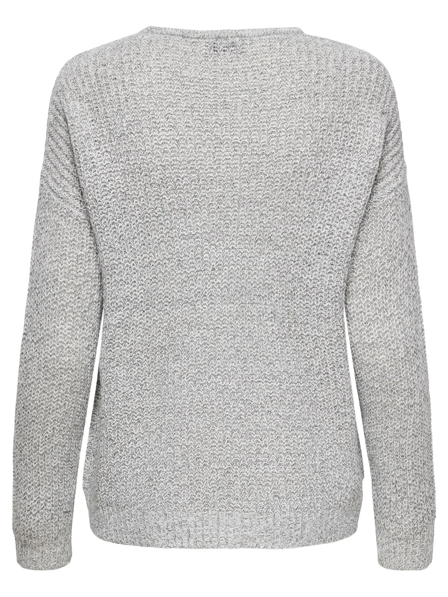 JACQUELINE DE YONG - MAGLIONE A MAGLIA DONNA GRIGIO CHIARO
